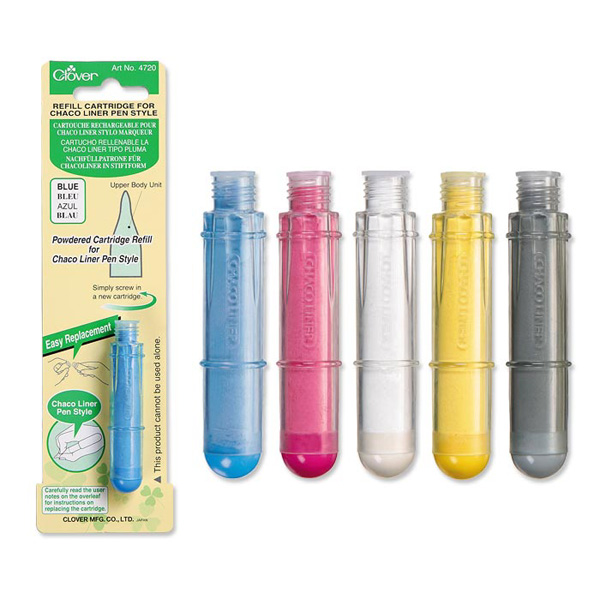 Clover blue chaco liner fabric marker pen refill